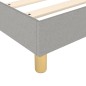 vidaXL Bettgestell Hellgrau 100x200 cm Stoff vidaXL Bettgestell Hellgrau 100x200 cm Stoff