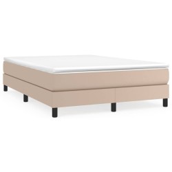 vidaXL Boxspringbett Cappuccino-Braun 140x200 cm Kunstleder