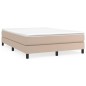 vidaXL Boxspringbett Cappuccino-Braun 140x200 cm Kunstleder vidaXL Boxspringbett Cappuccino-Braun 140x200 cm Kunstleder