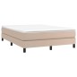 vidaXL Boxspringbett Cappuccino-Braun 140x200 cm Kunstleder vidaXL Boxspringbett Cappuccino-Braun 140x200 cm Kunstleder