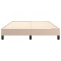 vidaXL Boxspringbett Cappuccino-Braun 140x200 cm Kunstleder vidaXL Boxspringbett Cappuccino-Braun 140x200 cm Kunstleder