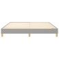 vidaXL Boxspringbett Hellgrau 160x200 cm Stoff vidaXL Boxspringbett Hellgrau 160x200 cm Stoff