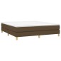 vidaXL Boxspringbett Dunkelbraun 160x200 cm Stoff vidaXL Boxspringbett Dunkelbraun 160x200 cm Stoff