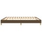 vidaXL Boxspringbett Dunkelbraun 160x200 cm Stoff vidaXL Boxspringbett Dunkelbraun 160x200 cm Stoff