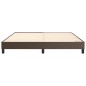 vidaXL Boxspringbett Braun 160x200 cm Kunstleder vidaXL Boxspringbett Braun 160x200 cm Kunstleder