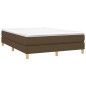 vidaXL Boxspringbett Dunkelbraun 140x190 cm Stoff vidaXL Boxspringbett Dunkelbraun 140x190 cm Stoff