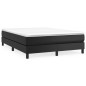 vidaXL Boxspringbett Schwarz 140x200 cm Kunstleder vidaXL Boxspringbett Schwarz 140x200 cm Kunstleder
