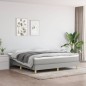 vidaXL Boxspringbett Hellgrau 180x200 cm Stoff vidaXL Boxspringbett Hellgrau 180x200 cm Stoff