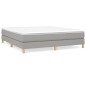 vidaXL Boxspringbett Hellgrau 180x200 cm Stoff vidaXL Boxspringbett Hellgrau 180x200 cm Stoff