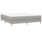 vidaXL Boxspringbett Hellgrau 180x200 cm Stoff vidaXL Boxspringbett Hellgrau 180x200 cm Stoff