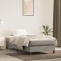 vidaXL Boxspringbett Hellgrau 90x200 cm Samt vidaXL Boxspringbett Hellgrau 90x200 cm Samt
