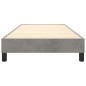 vidaXL Boxspringbett Hellgrau 90x200 cm Samt vidaXL Boxspringbett Hellgrau 90x200 cm Samt