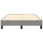 vidaXL Boxspringbett Hellgrau 120x200 cm Samt vidaXL Boxspringbett Hellgrau 120x200 cm Samt