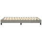vidaXL Boxspringbett Hellgrau 120x200 cm Samt vidaXL Boxspringbett Hellgrau 120x200 cm Samt