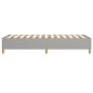 vidaXL Boxspringbett Hellgrau 90x190 cm Stoff vidaXL Boxspringbett Hellgrau 90x190 cm Stoff