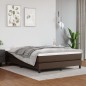 vidaXL Boxspringbett Braun 140x190 cm Kunstleder vidaXL Boxspringbett Braun 140x190 cm Kunstleder
