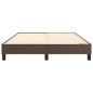 vidaXL Boxspringbett Braun 140x190 cm Kunstleder vidaXL Boxspringbett Braun 140x190 cm Kunstleder
