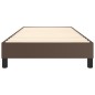 vidaXL Boxspringbett Braun 80x200 cm Kunstleder vidaXL Boxspringbett Braun 80x200 cm Kunstleder