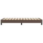 vidaXL Boxspringbett Braun 80x200 cm Kunstleder vidaXL Boxspringbett Braun 80x200 cm Kunstleder
