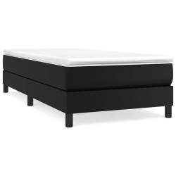 vidaXL Bettgestell Schwarz 100x200 cm Kunstleder