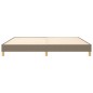 vidaXL Bettgestell Taupe 200x200 cm Stoff vidaXL Bettgestell Taupe 200x200 cm Stoff