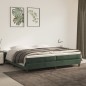 vidaXL Boxspringbett Dunkelgrün 200x200 cm Samt vidaXL Boxspringbett Dunkelgrün 200x200 cm Samt