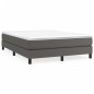 vidaXL Boxspringbett Grau 140x200 cm Kunstleder vidaXL Boxspringbett Grau 140x200 cm Kunstleder