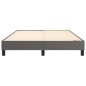 vidaXL Boxspringbett Grau 140x200 cm Kunstleder vidaXL Boxspringbett Grau 140x200 cm Kunstleder