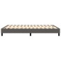 vidaXL Boxspringbett Grau 140x200 cm Kunstleder vidaXL Boxspringbett Grau 140x200 cm Kunstleder