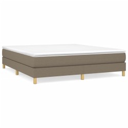 vidaXL Bettgestell Taupe 180x200 cm Stoff