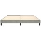 vidaXL Boxspringbett Hellgrau 180x200 cm Samt vidaXL Boxspringbett Hellgrau 180x200 cm Samt