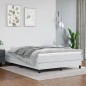 vidaXL Boxspringbett Weiß 140x190 cm Kunstleder vidaXL Boxspringbett Weiß 140x190 cm Kunstleder