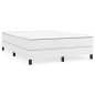 vidaXL Boxspringbett Weiß 140x190 cm Kunstleder vidaXL Boxspringbett Weiß 140x190 cm Kunstleder