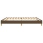 vidaXL Boxspringbett Dunkelbraun 200x200 cm Stoff vidaXL Boxspringbett Dunkelbraun 200x200 cm Stoff