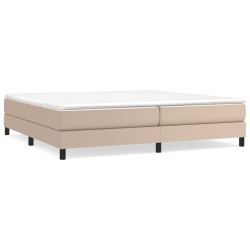 vidaXL Boxspringbett Cappuccino-Braun 200x200 cm Kunstleder