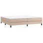 vidaXL Boxspringbett Cappuccino-Braun 200x200 cm Kunstleder vidaXL Boxspringbett Cappuccino-Braun 200x200 cm Kunstleder
