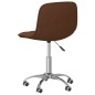 Esszimmerstühle 2 Stk. Drehbar Braun Stoff Esszimmerstühle 2 Stk. Drehbar Braun Stoff