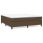 vidaXL Boxspringbett Dunkelbraun 160x200 cm Stoff vidaXL Boxspringbett Dunkelbraun 160x200 cm Stoff
