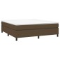 vidaXL Boxspringbett Dunkelbraun 160x200 cm Stoff vidaXL Boxspringbett Dunkelbraun 160x200 cm Stoff