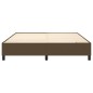 vidaXL Boxspringbett Dunkelbraun 160x200 cm Stoff vidaXL Boxspringbett Dunkelbraun 160x200 cm Stoff
