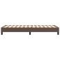 vidaXL Boxspringbett Braun 100x200 cm Kunstleder vidaXL Boxspringbett Braun 100x200 cm Kunstleder