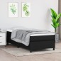 vidaXL Boxspringbett Schwarz 100x200 cm Stoff vidaXL Boxspringbett Schwarz 100x200 cm Stoff
