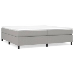 vidaXL Bettgestell ohne Matratze Hellgrau 200x200 cm Stoff