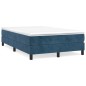 vidaXL Boxspringbett Dunkelblau 120x200 cm Samt vidaXL Boxspringbett Dunkelblau 120x200 cm Samt