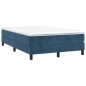 vidaXL Boxspringbett Dunkelblau 120x200 cm Samt vidaXL Boxspringbett Dunkelblau 120x200 cm Samt