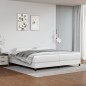 vidaXL Boxspringbett Weiß 200x200 cm Kunstleder vidaXL Boxspringbett Weiß 200x200 cm Kunstleder