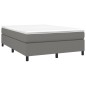 vidaXL Boxspringbett Dunkelgrau 140x200 cm Stoff vidaXL Boxspringbett Dunkelgrau 140x200 cm Stoff
