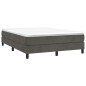 vidaXL Boxspringbett Dunkelgrau 140x190 cm Samt vidaXL Boxspringbett Dunkelgrau 140x190 cm Samt