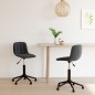 Esszimmerstühle 2 Stk. Drehbar Schwarz Samt Esszimmerstühle 2 Stk. Drehbar Schwarz Samt