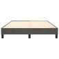 vidaXL Boxspringbett Dunkelgrau 140x190 cm Samt vidaXL Boxspringbett Dunkelgrau 140x190 cm Samt